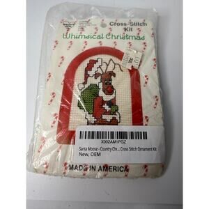 NEW Whimsical Christmas Cross Stitch kit‎ Ornament size
